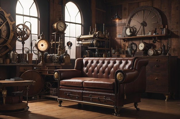 Esthétique Steampunk dans le salon