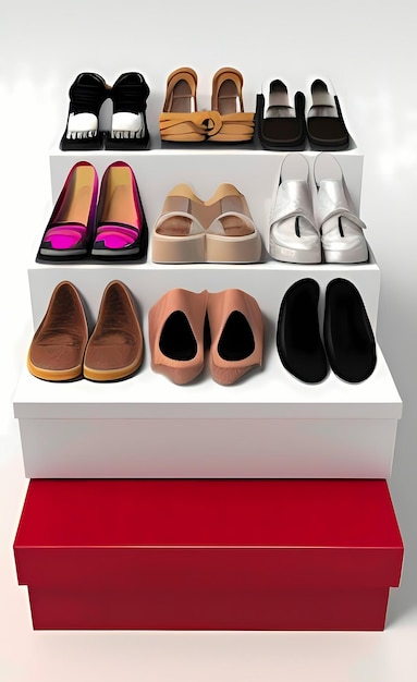 étagère à chaussures Gift Box Love Valentine par generative AI, AI Generated