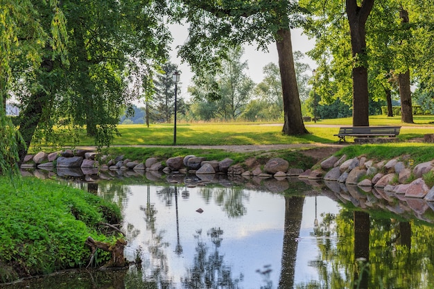 étang dans le parc