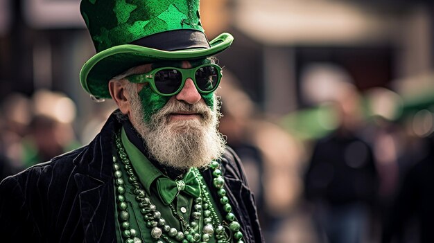 Photo les états-unis célèbrent la fête de saint-patrick en portant du vert