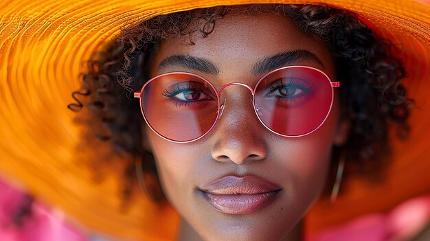 Photo l'été en couleurs vives dans le style de unsplash