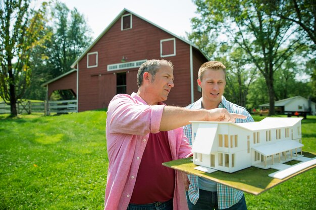 Photo un été en famille à la ferme un repas partagé un retour aux sources