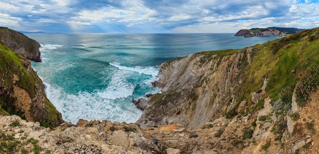 été, océan, baie, littoral, espagne