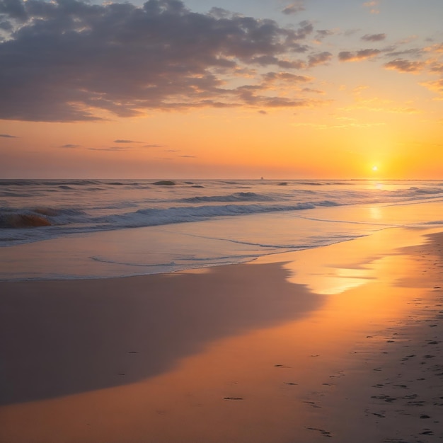 L'été avec la plage en arrière-plan