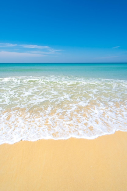 été, plage, mer, ciel bleu, horizons