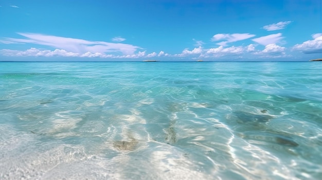 été, plage, océan, fond