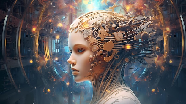 Ethereal AI Reverie Limites de la réalité et des éléments futuristes