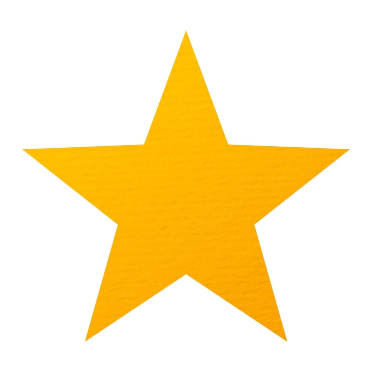 Photo étiquette d'artisanat en papier star png à fond transparent