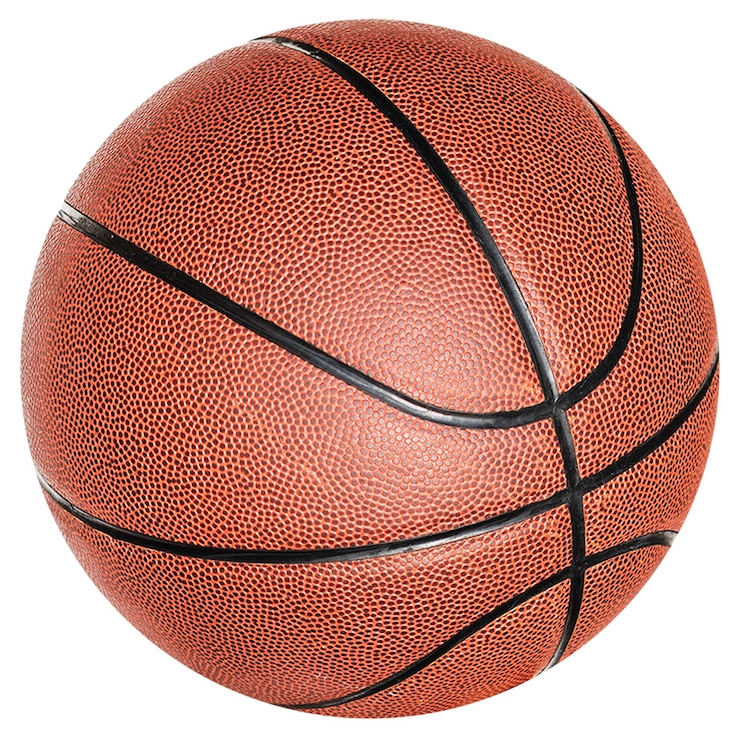 Photo étiquette de basket-ball png équipement sportif sur fond transparent