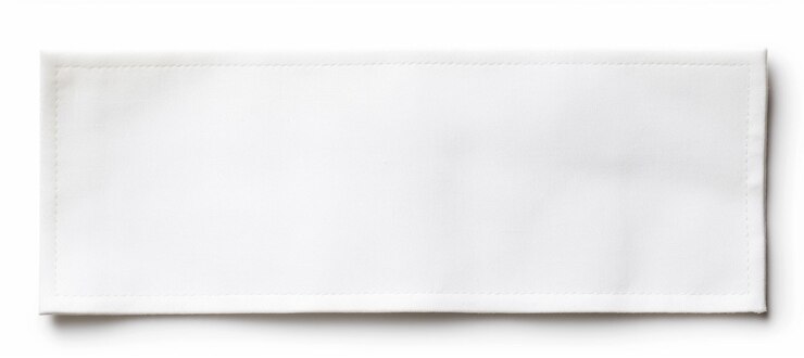 Photo étiquette blanche pour fond blanc