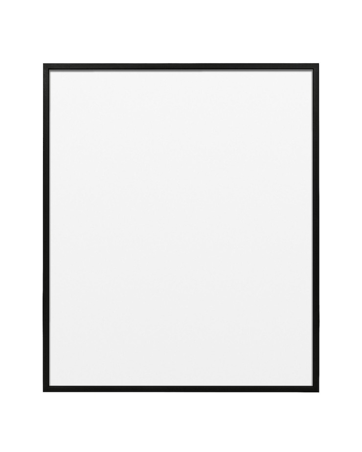 Photo étiquette de cadre d'image png noire à fond transparent