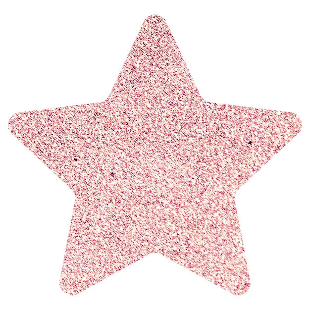 Étiquette à étoile brillante png transparente