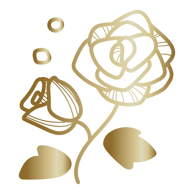 Étiquette à griffon rose doré png à fond transparent