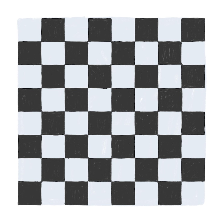 Photo étiquette de jeu png à échiquier fond transparent