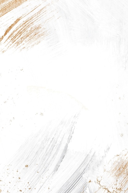 Étiquette à pinceau d'or png dessin à coups de pinceau blanc sur fond transparent