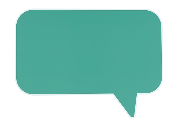 Photo étiquette png de bulle de parole à fond transparent