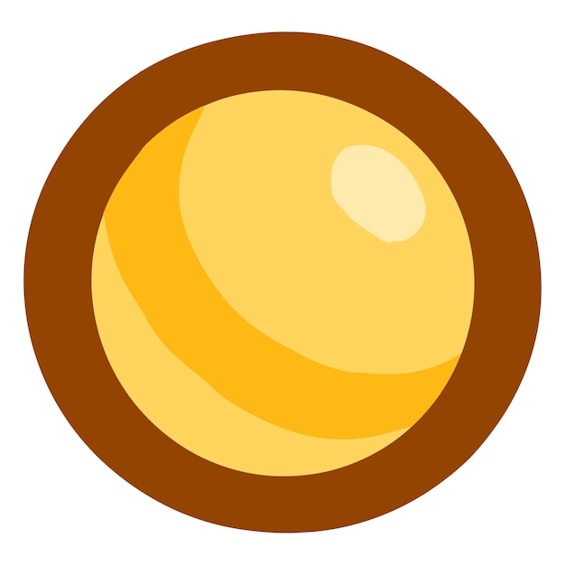 Étiquette png en forme de cercle jaune à fond transparent
