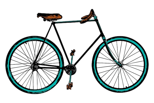 Étiquette png de vélo illustration de véhicule durable fond transparent