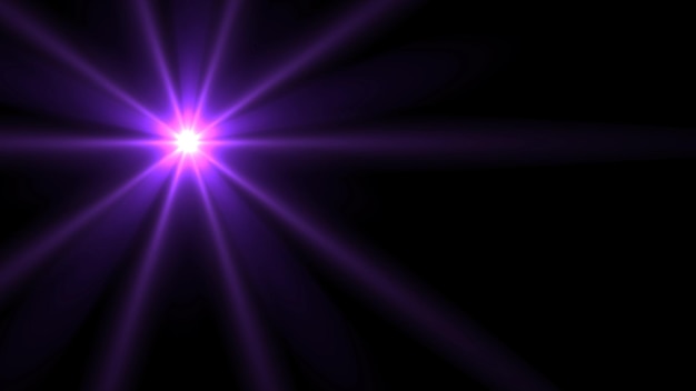 étoile violette brillante avec des rayons