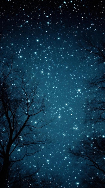 Photo les étoiles dans le ciel nocturne