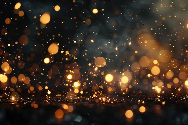 Des étoiles étincelantes sur un fond bokeh des étincelles de la nuit du feu de joie des étinceles de la nuit des feux de joie