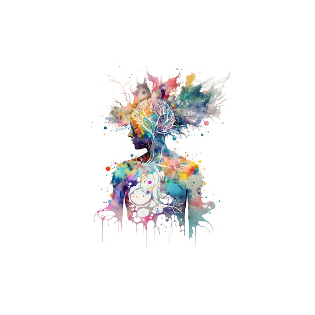 Être spirituel aquarelle 49