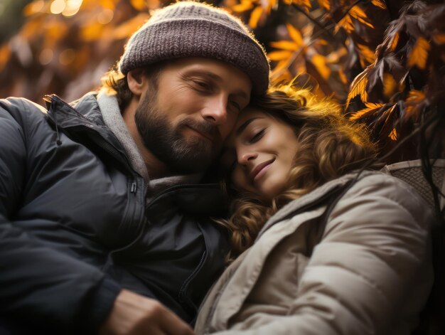 Étreinte éternelle Une photo captivante d'une personne éprouvant un amour profond le jour de la Saint-Valentin