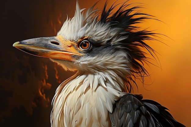 European Shag Bird Artistique Illustration Generative AI