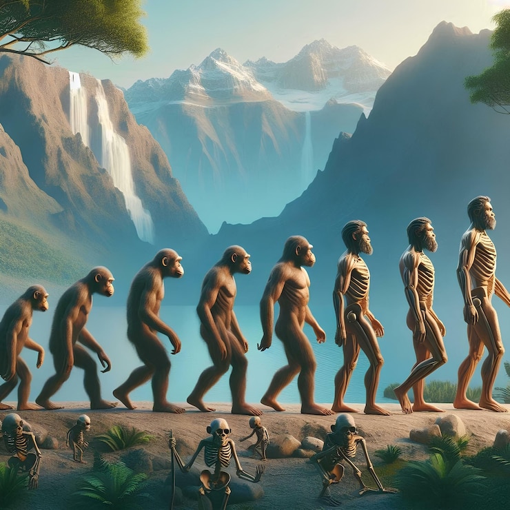 Photo l'évolution de l'espèce humaine