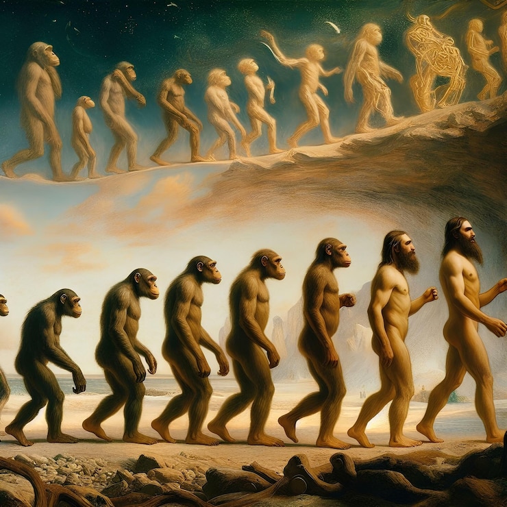 Photo l'évolution de l'espèce humaine