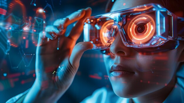 Photo examen oculaire à l'aide de dispositifs de réalité augmentée avancés