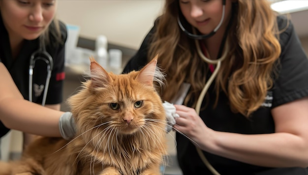 Examiné par un chat vétérinaire