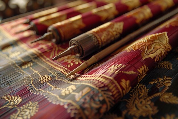 Examinez l'élégance intemporelle du tissage de la soie thaïlandaise.