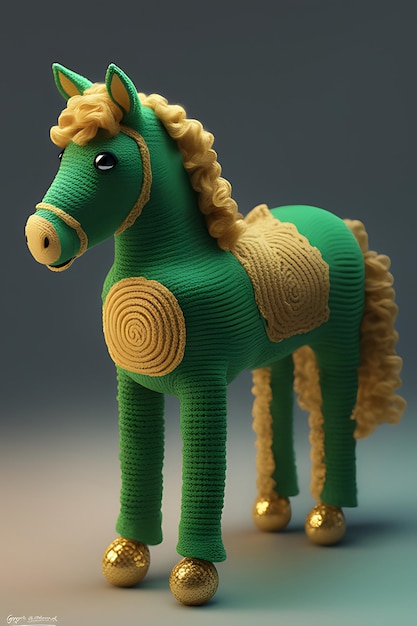 Exemple de cheval mignon Amigurumi