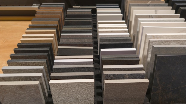 Exemples d'exposition de carreaux de porcelaine pour rénovation en magasin à vendre