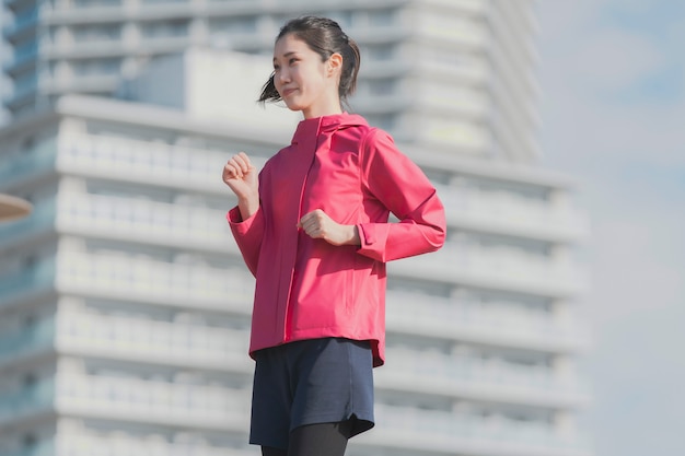 Exercice de femme asiatique