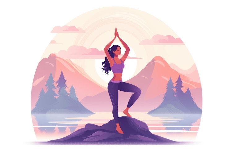 Photo exercices de yoga, de remise en forme et de sport