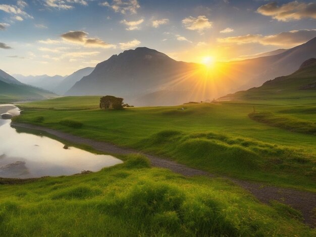 Une expédition picturale à travers des paysages sereins et paisibles