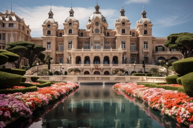 Photo l'expérience exquise du grand casino de monte-carlo à monaco un voyage intemporel dans le luxe