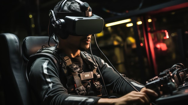 Expérience Immersive Virtual Reality FullBody Haptic Suit