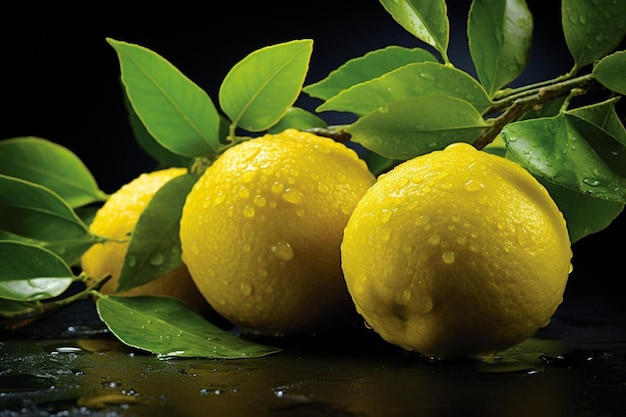 Expérience de la saveur exotique du citron tropical Meilleure photographie de citron