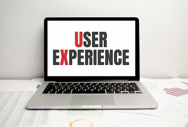 Expérience utilisateur sur l'affichage et les graphiques de l'ordinateur portable Concept