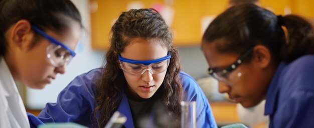Expériences et démonstrations d'ingénierie chimique pour les étudiants par des ingénieurs dans un laboratoire