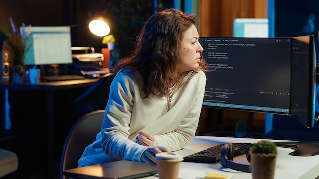 Expert en informatique débutant son poste, prêt à concevoir et à développer des applications logicielles