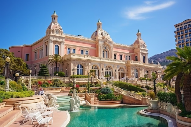 Photo l'exploration de la beauté enchanteuse de monte-carlo monaco un paysage urbain captivant dévoilé