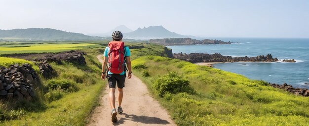 Exploration des paysages volcaniques et des routes côtières des îles Jeju en vélo