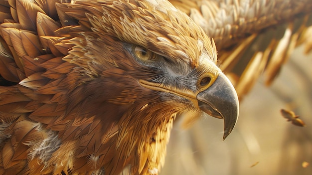 Exploration en plein air Majestic Hawk en gros plan dans la photographie de la nature