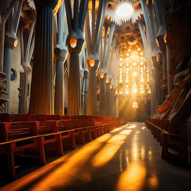 Explorer l'intérieur de la Sagrada Familia