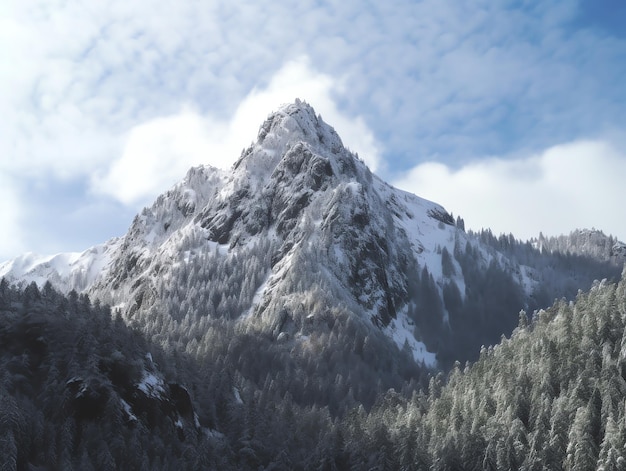 Explorer les sommets gelés des hivers