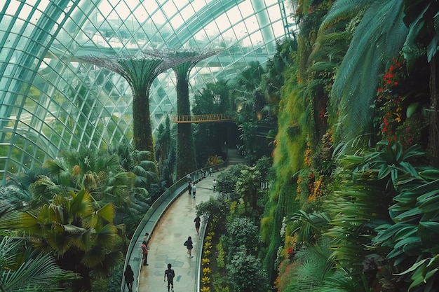 Explorez les jardins de la baie une botanique générative futuriste ai